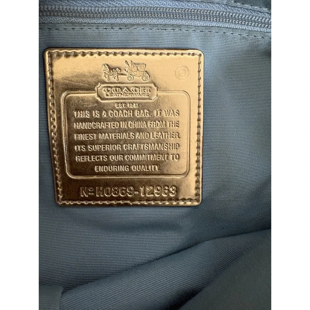 Coach Madison Sabrina Satchel Chocolate Brown Op Art Signature Shoulder Bag